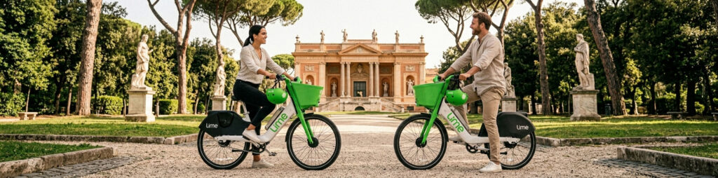 אופניים חשמליים ברומא